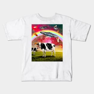 Cow UFO Abduction Kids T-Shirt